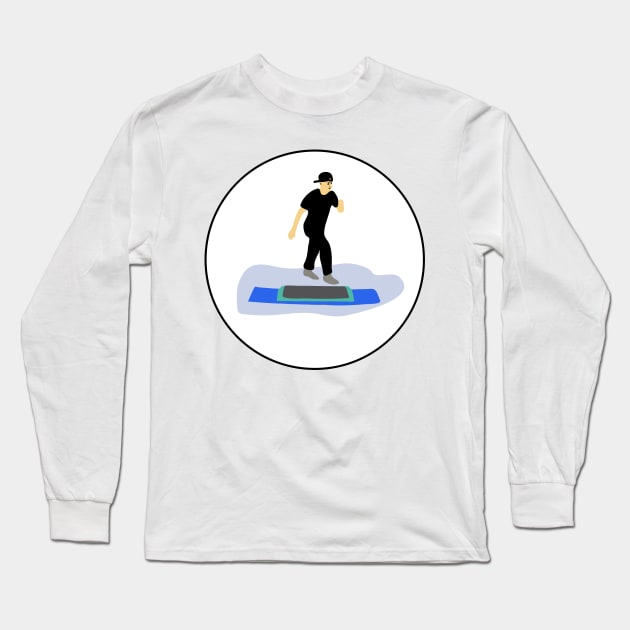 Step aerobics. Sport. Active lifestyle. Interesting design, modern, interesting drawing. Hobby and interest. Concept and idea. Long Sleeve T-Shirt by grafinya